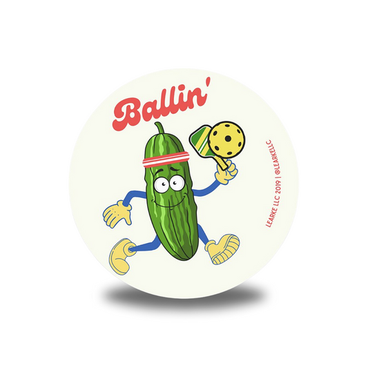 Pickle Ballin' Vinyl Sticker