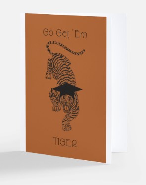 Go Get 'Em Tiger! Graduation Card