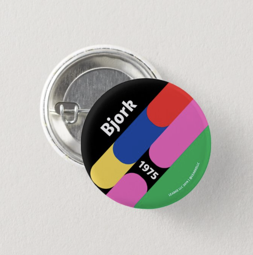 Bjork Pinback Button