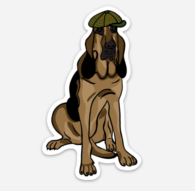 Bloodhound Vinyl Sticker