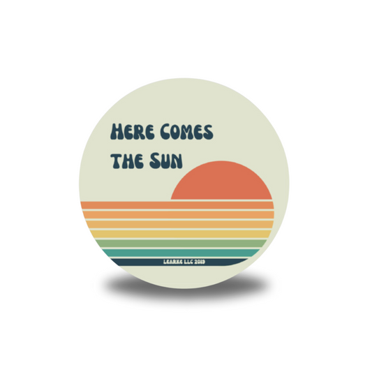Here Comes The Sun Vinyl Sticker