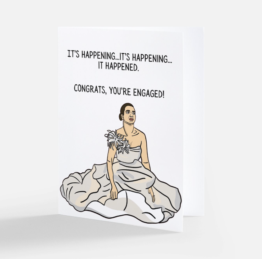 It's Happening Getting Married Card