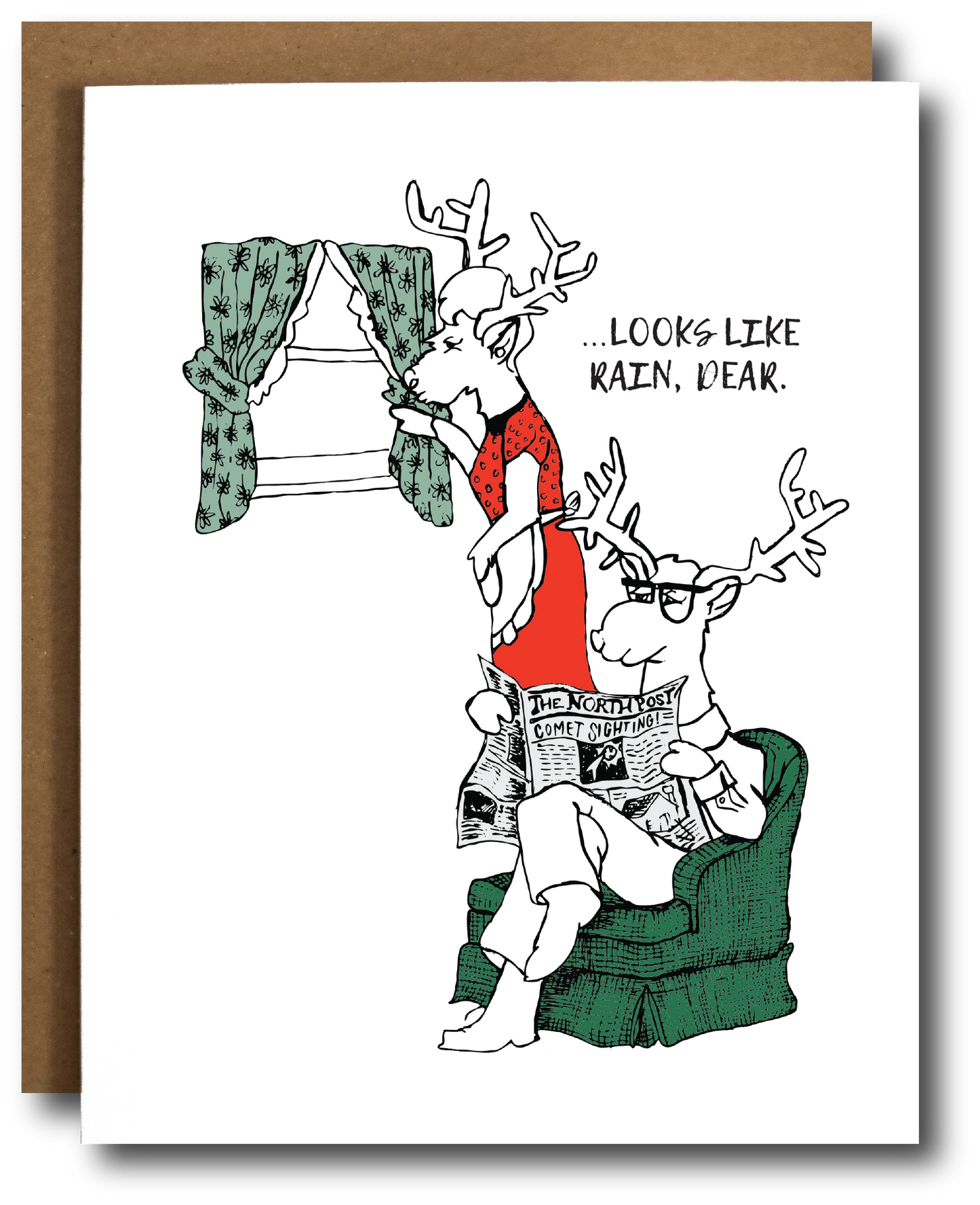 Reindeer Pun Holiday Card