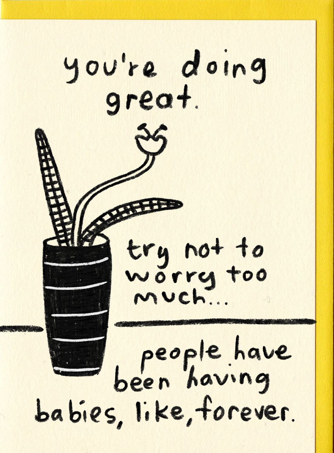 You're Doing Great (baby) Card