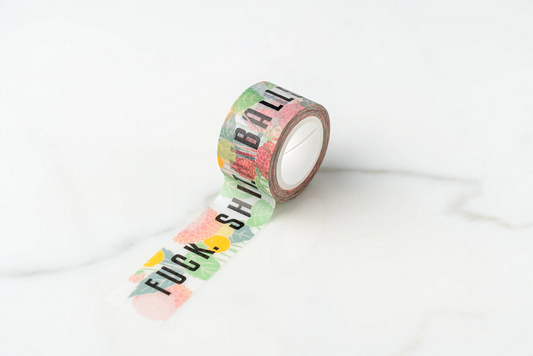 Fuck. Shit. Balls. Floral Cuss Words Washi Tape