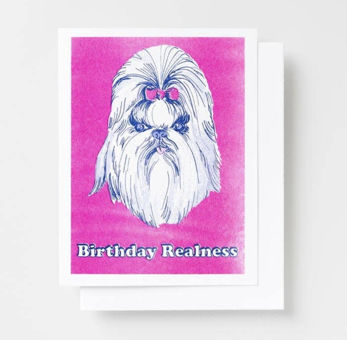 Birthday Realness Risograph Card