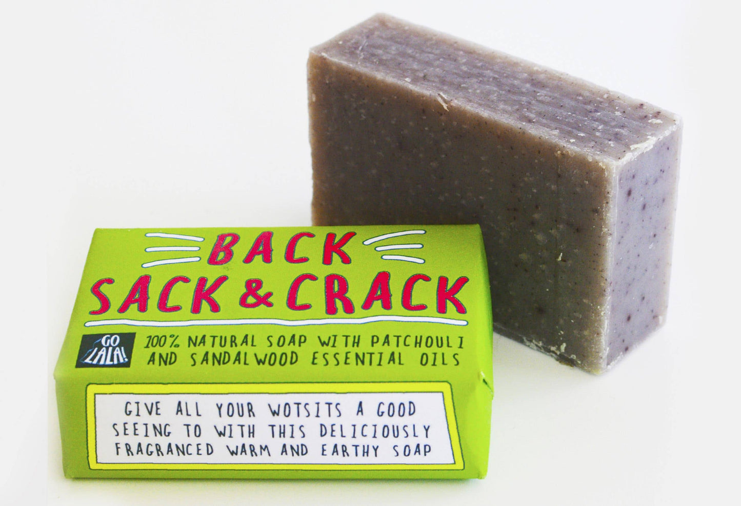 Back, Sack & Crack Soap Bar Funny Rude Novelty Gift