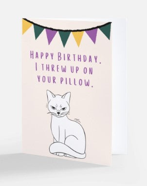 Cat Birthday Card (Funny)