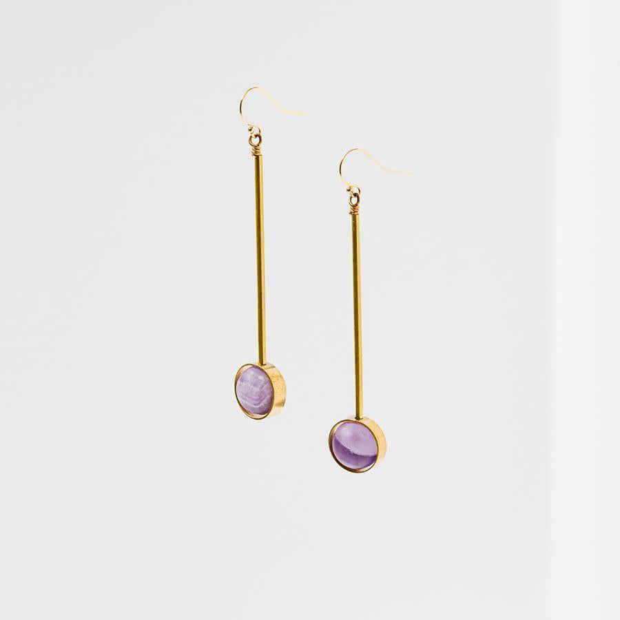 larissa loden jewelry hanging earrings amethyst earrings