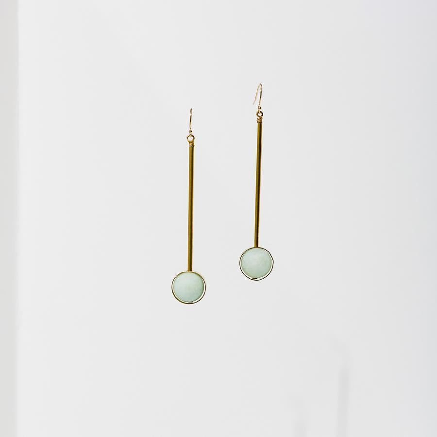 larissa loden jewelry hanging earrings amazonite earrings
