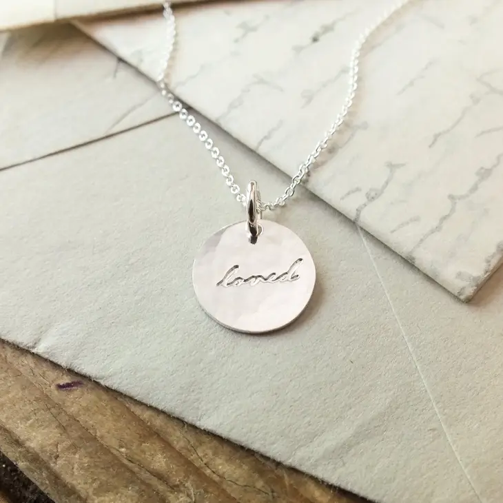 Loved Round Charm Necklace